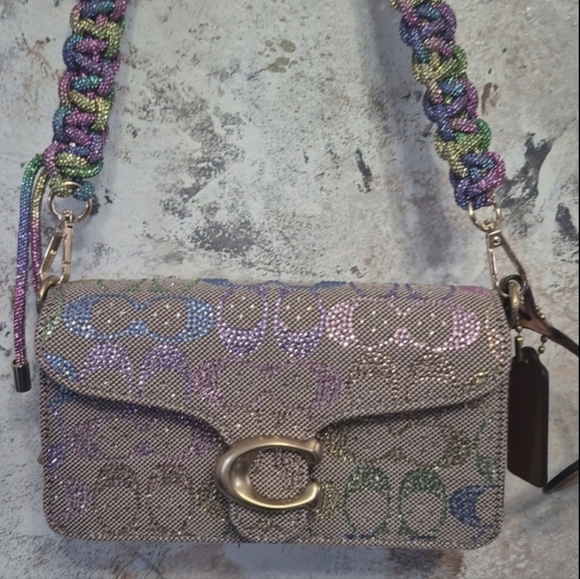 Coach Handbags - Coach Crystal Rainbow Signature Tabby Shoulder/Crossbody Bag